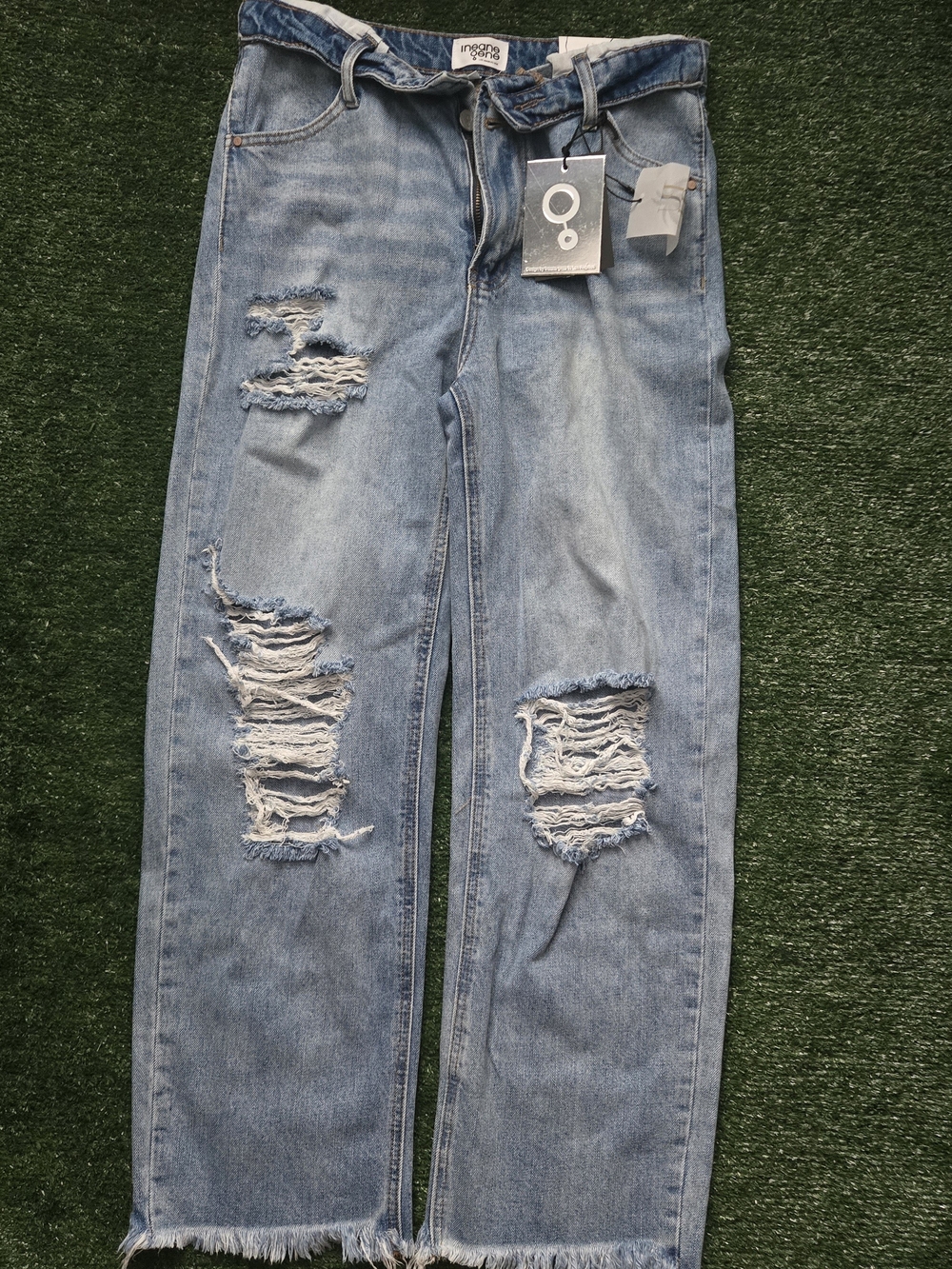 Light Blue Distressed Women Jeans